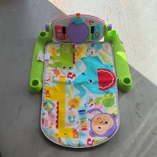 Fisher-Price Smart Stages Baby Playmat Play Gym Lights  Sounds Animal Print