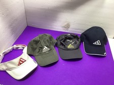 4 NEW ADIDAS HATS CAPS VISOR CLIMA COOL SPF25 SOFT WHITE BLACK GRAY