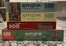     Springbok, 4 Puzzle Lot, 3 - 500 pieces  1 - 400 Great Multi-Pack Value    