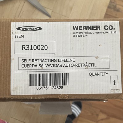 Werner Self retracting lifeline R310020