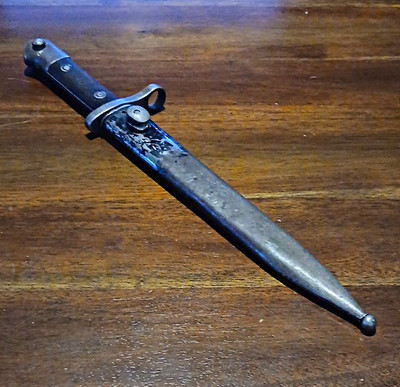 Vintage turkisk mauser m35  Bayonet Knife w/ Scabbard