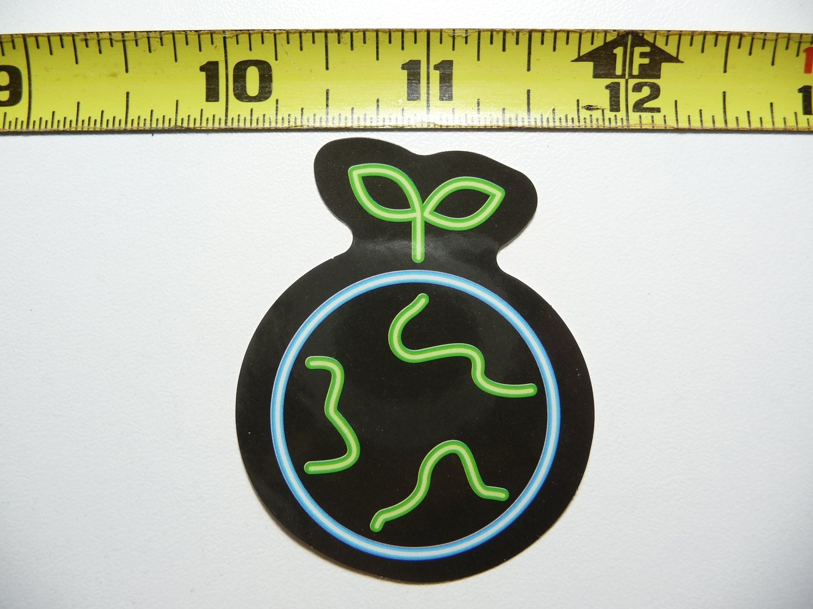 Bright Neon Orange Citrus Fruit Vinyl Sticker Decal