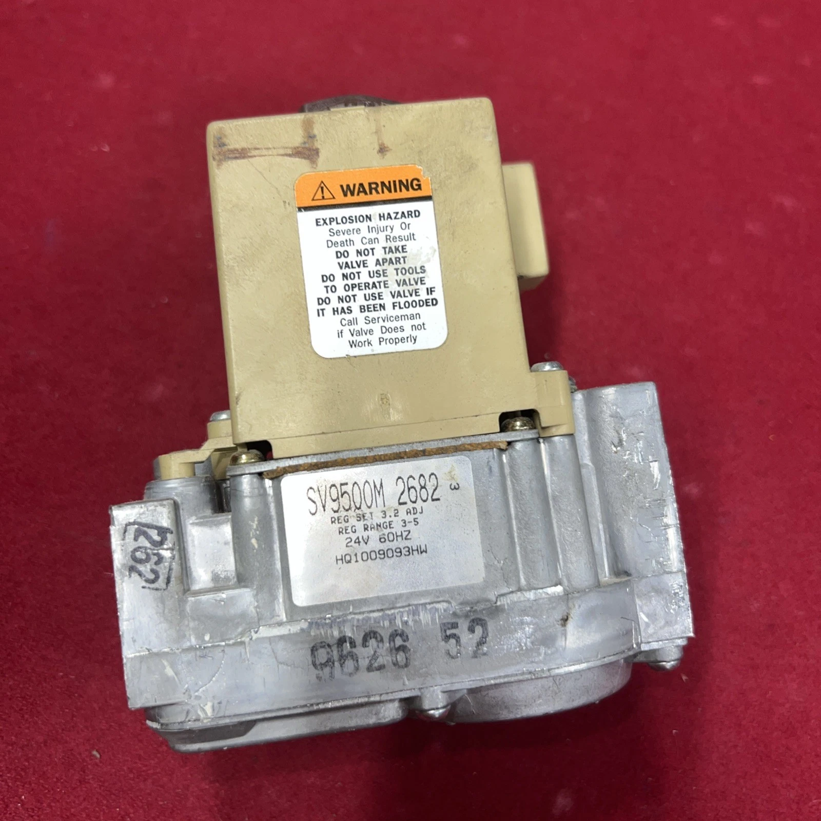 Honeywell Smart Gas Valve SV9500M2682 SmartValve HQ1009093HW