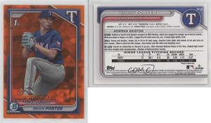 2024 Bowman Sapphire Edition Chrome Prospects Orange /25 Brock Porter #BCP-36