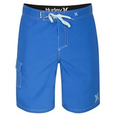 Hurley One Only Boardshort 22 Men's 33 Fountain Blue Drawstring Swimwear DDR498