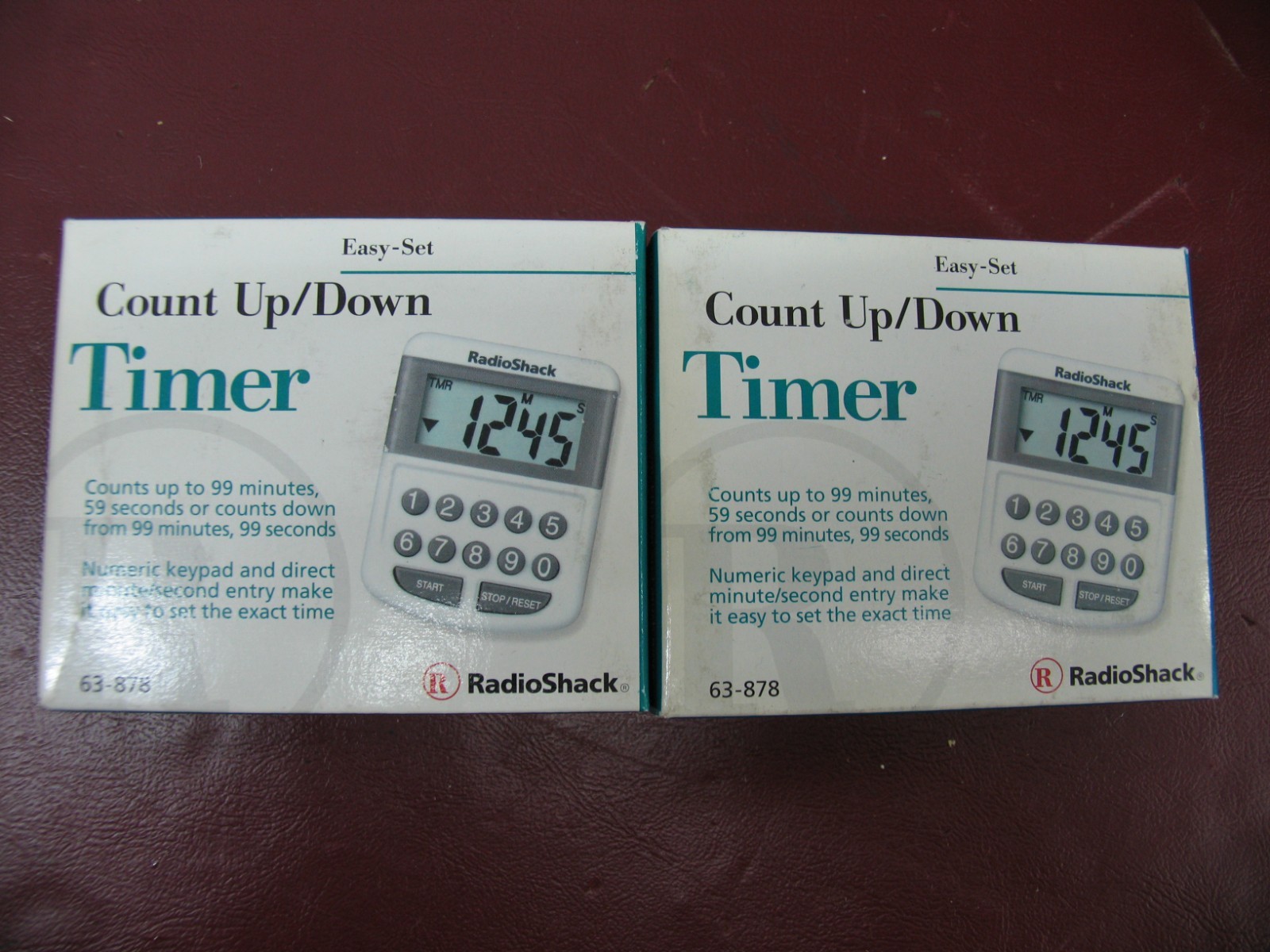 RADIOSHACK 63-878 12-KEY COUNT-UP/COUNT-DOWN DIGITAL TIMER W