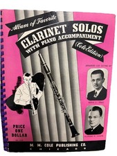 Vintage Clarinet Solos Album 1940 Sheet Music Songbook