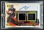 2023 Impeccable Bijan Robinson Elegance Rookie Helmet and Glove Patch Auto #/25