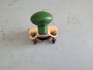 Vtg Green Suicide Spinner Knob Tractor Truck Steering Wheel John Deere Oliver