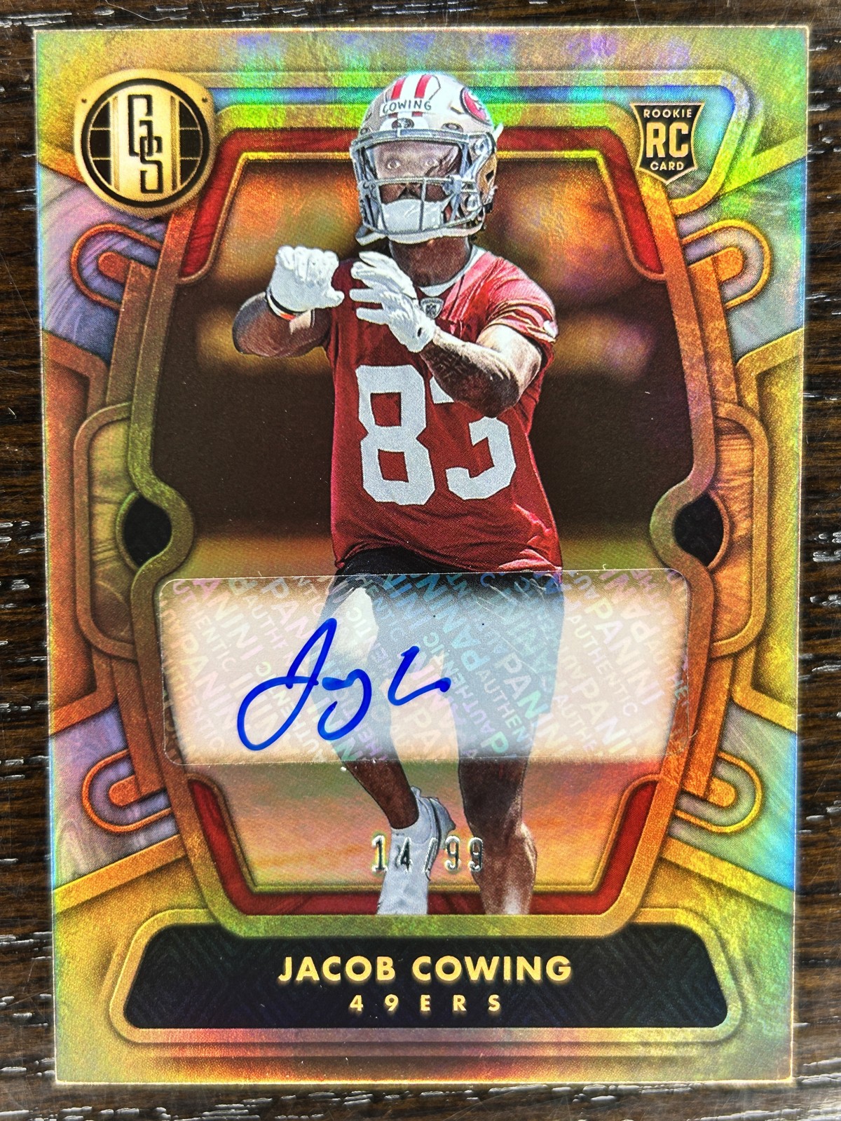 Jacob Cowing Panini Gold Standard #168 Autograph Platinum