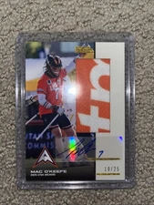MAC O’KEEFE 2025 Premier Lacrosse League PLL Flagship AUTO AUTOGRAPH PATCH 10/25