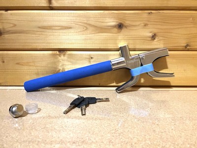 Tevlaphee Lenkradschloss, Lenkschloss, Auto Diebstahlsicherung, Blau I.8