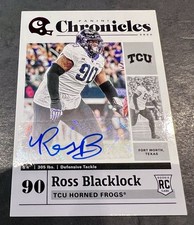 2020 Panini Chronicles Draft Picks Signatures Red RC #18 Ross Blacklock Rookie