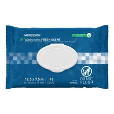 McKesson Personal Cleansing Wipe 7.5 x 12.5" WPW48 1 Pack 48 Wipes