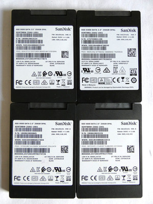 4 St. SanDisk 256GB, Model: SSD X600, SSD X400, 2.5'' SSD SATA