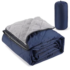 Aulock 55''W x 80''L Warm Outdoor Stadium Blanket Waterproof - Portable & Win...