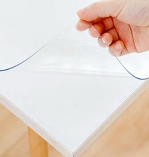 40 x 68 Inch Clear Table Cover Protector, Clear Table Protector for Dining Room
