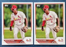 Masyn Winn - 2x paper lot - 2023 Topps Pro Debut - Cardinals rookie RC