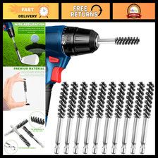 10PCS Golf Club Cleaning Tool Set - Stainless Steel Brush Ferrules for Wood/Ir