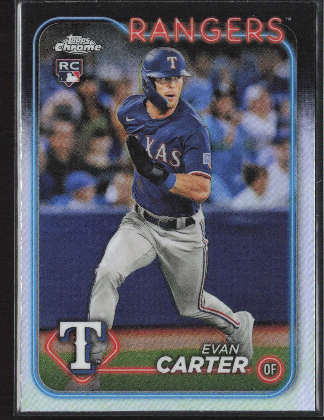 2024 Topps Chrome #136 Evan Carter Refractor Rookie RC