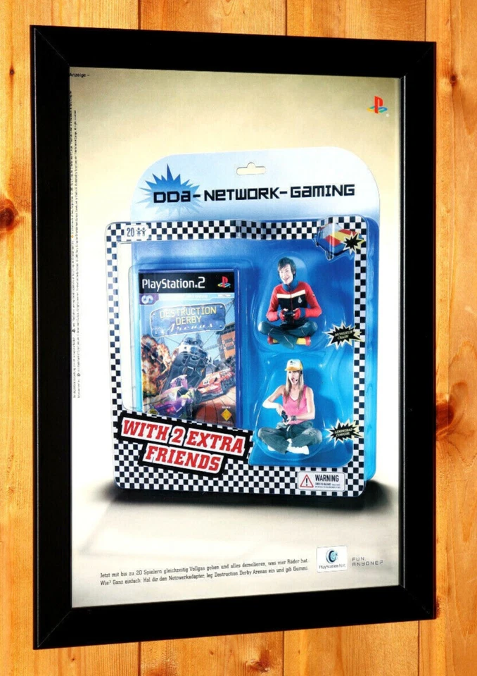 2002 Destruction Derby Arenas PS2 Small Promo Werbeblatt Poster Ad Page Frame - Bild 2 von 4