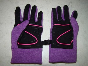HEAD Girls Size Large Sensatec Touch Screen Purple Running Gloves