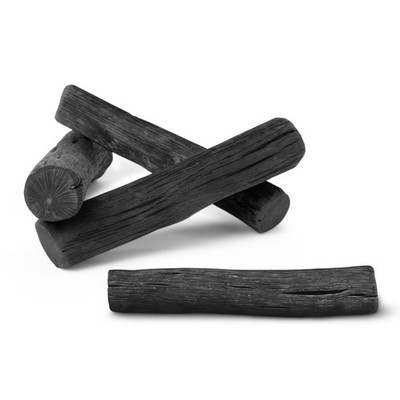 BLACK+BLUM | Kohle Wasserfilter Sticks | traditionell 4 Stück, Holz schwarz 