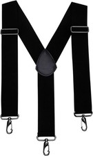 2 Inch Suspenders Heavy Duty Work Suspenders for Men Black / Khaki FreeShipping