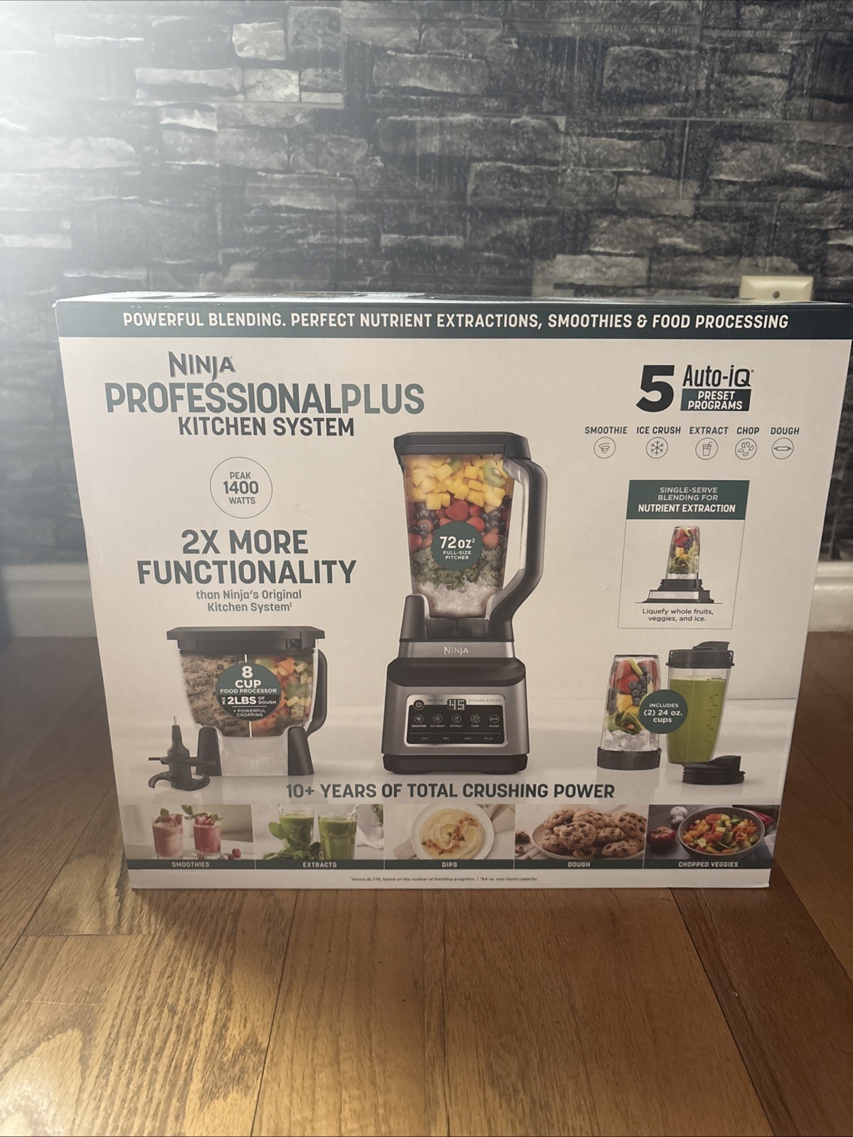 Ninja BN801 Professional Plus Kitchen System with Auto-iQ, and 64 oz. Liquid...