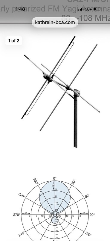 New Kathrein Scala Ca2 Circular Fm Broadcast Antenna 103-108 mhz