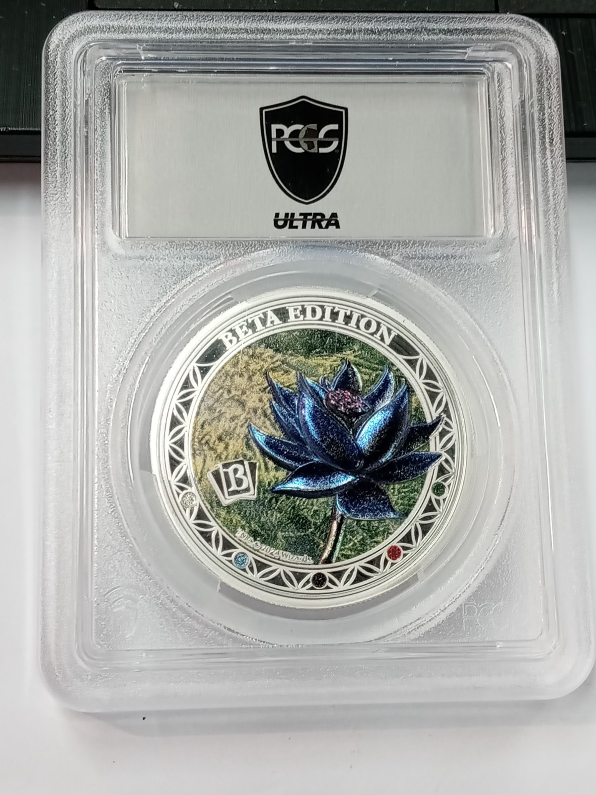 2024 Samoa $5 Beta Black Lotus Magic The Gathering Silver PCGS PR70DCAM Colorize view 3