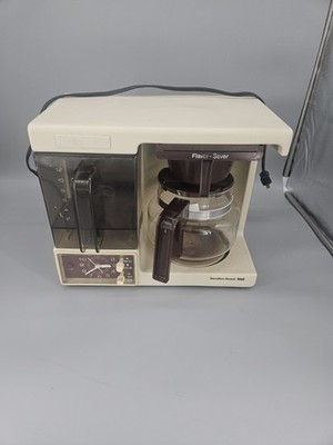 Vintage Hamilton Beach Space Saver Coffee Maker Model 816-2 Tested 