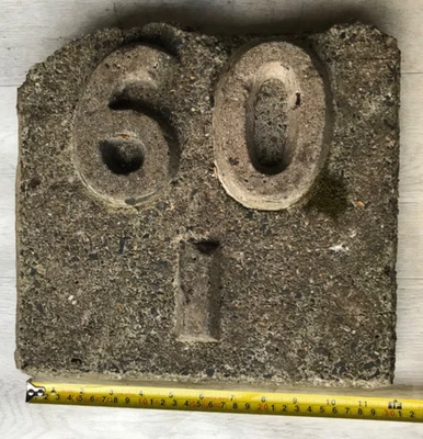 antique concrete LSWR distance marker - Image 1 of 4