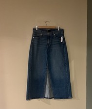 Gap Denim Maxi Skirt Womens Size 10/30 Medium Wash Front Slit Casual Summer