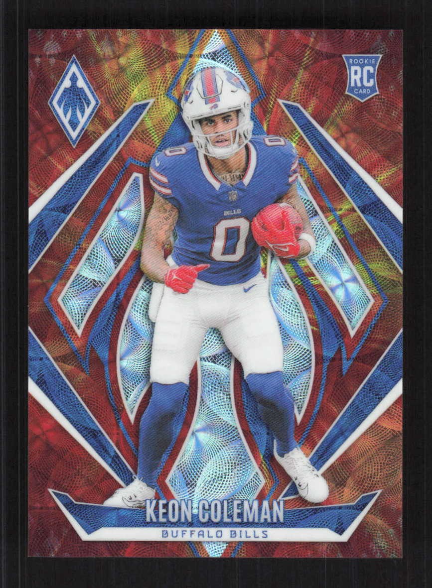 Keon Coleman 2024 Panini Phoenix FireBurst #/350 Rookie #213