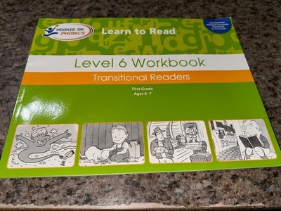 Hooked on Phonics Learn to Read Level 6 Workbook Paperback First Grade NEW
