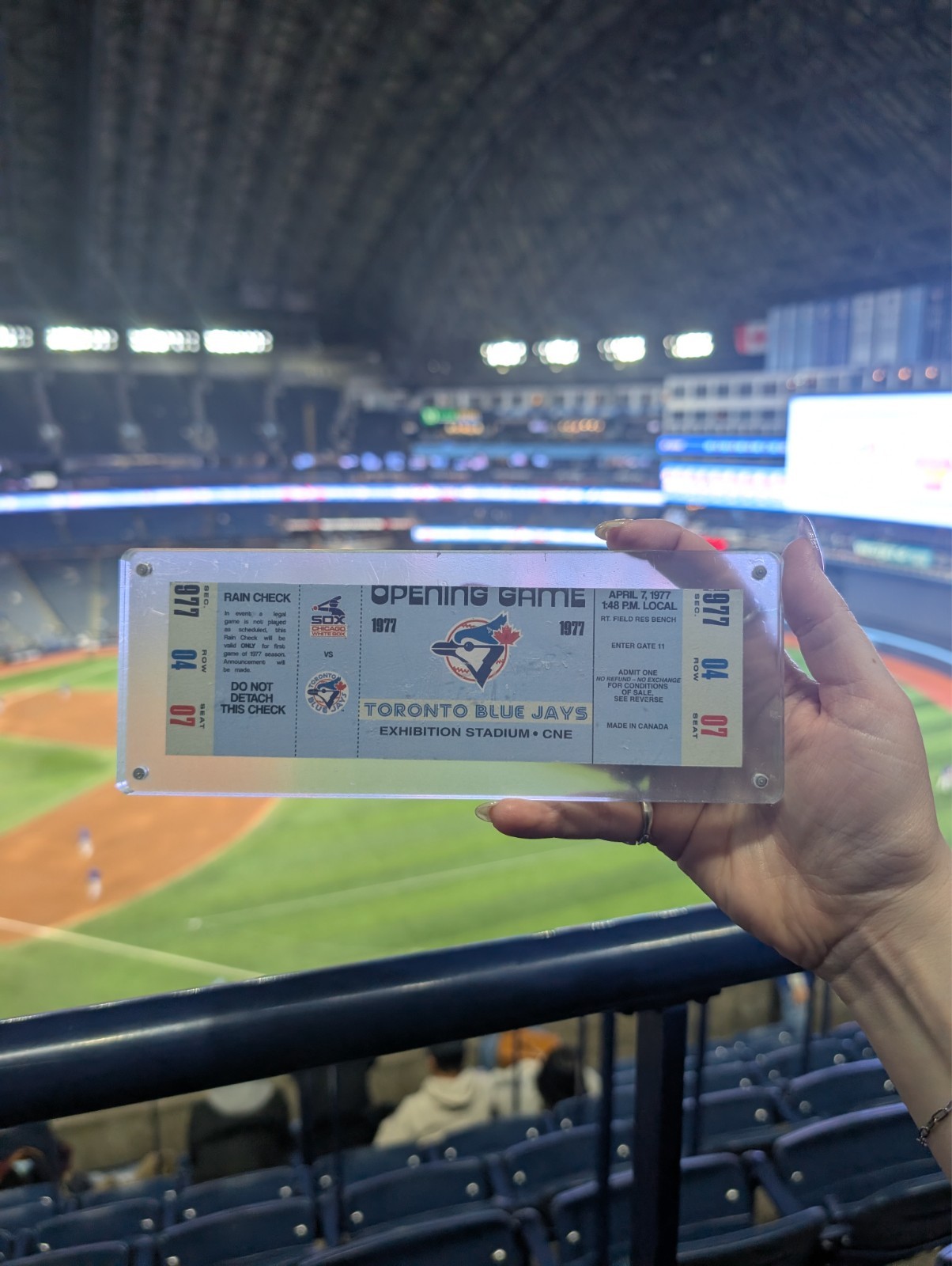Rare Misprint Blue Jays Commemorative Ticket Giveaway 50th Anniversary ...