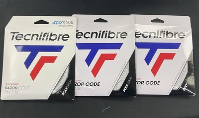 Tecnifibre Razor Code 16 Gauge (White) 3 Pack