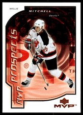 2000-01 Upper Deck MVP Willie Mitchell Rookie New Jersey Devils #197