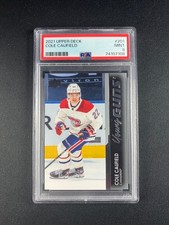 Cole Caufield Young guns PSA 9 #201 2021-22 Upper Deck Series 1 Rookie Card MINT