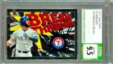 2017 Topps Finest Nomar Mazara Break Throughs CSG 9.5