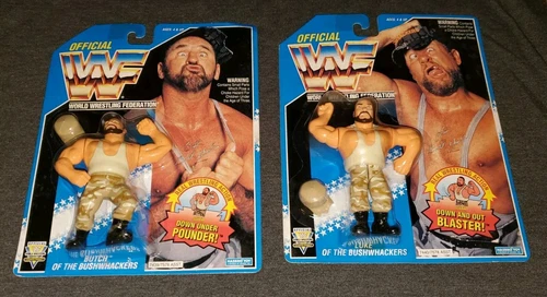 WWF WWE Hasbro BUSHWACKERS Luke & Butch Tag Team Figures Bundle MOC Set of 2