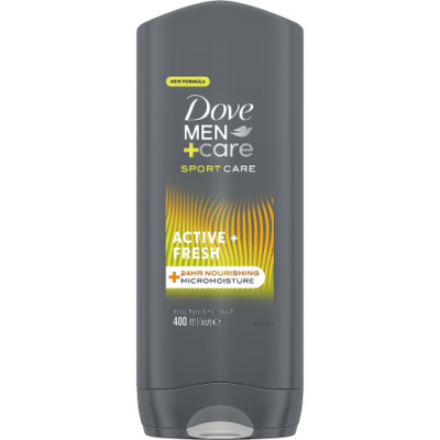 Dove Men+Care Active+Fresh Body, Face & Hair Wash 400ml
