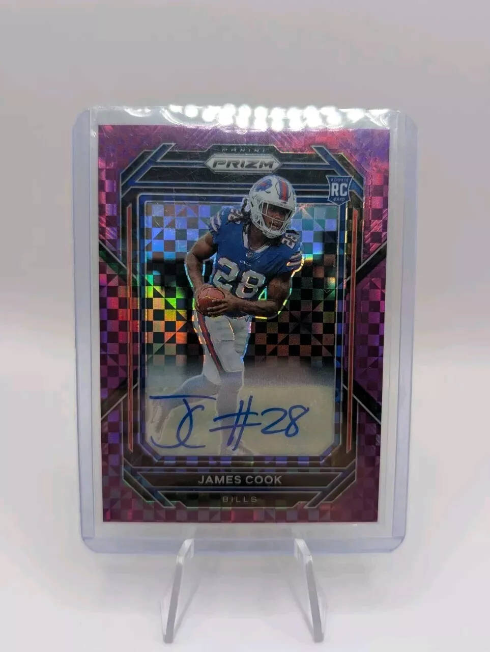 2022 Panini Prizm Purple Power #319 James Cook /49 RC Rookie Auto Autograph