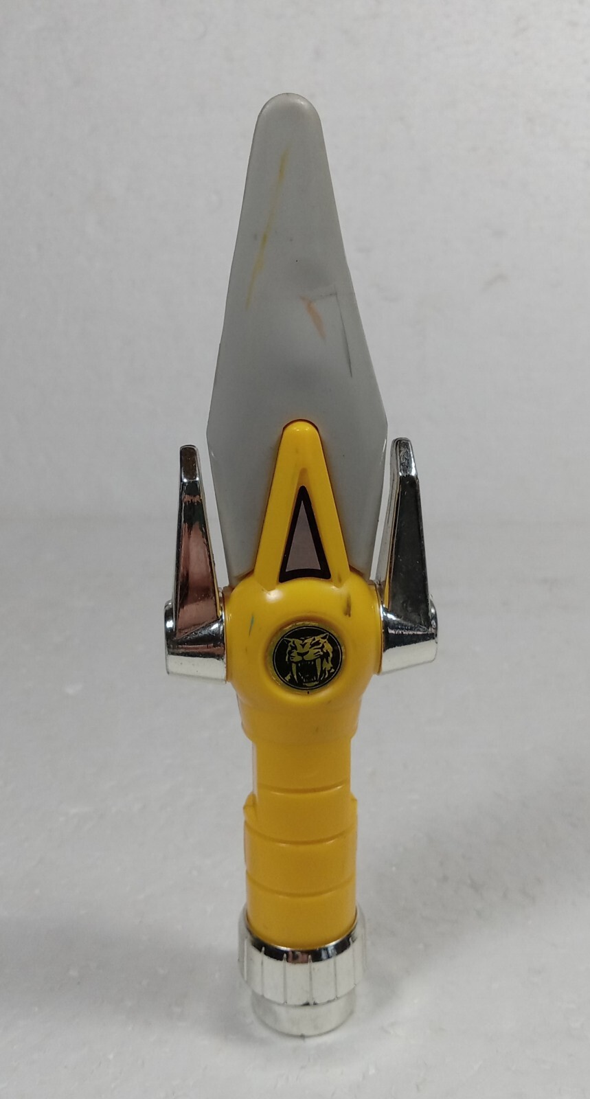 Vintage Yellow Power Rangers Toy Knife 6.5 Inches Collectible Action Figure Accessory