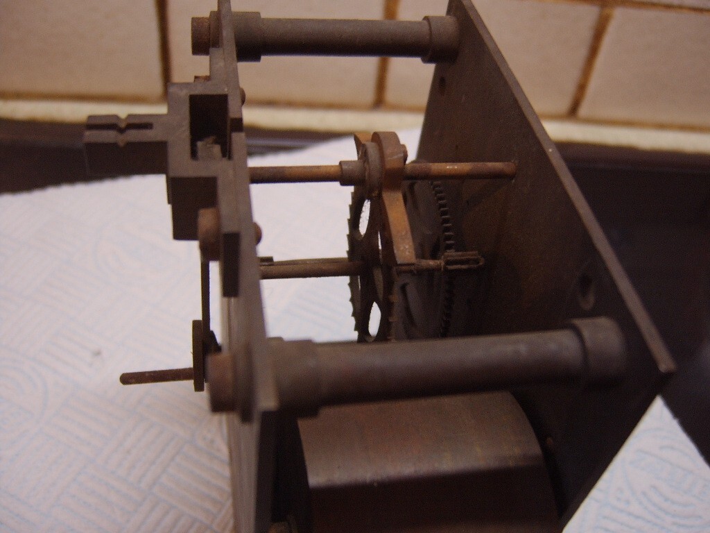 ANTIQUE Fusee Clock Spare or repair eBay