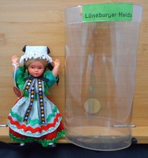 Vintage 6 1/2" Trachten Puppen Celluloid German Doll w Tag 1950s EXCELLENT