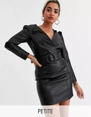 River island faux leather dress 12 | eBay UK