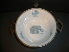 1940's Vintage Child's Boy Blue Baby Food Dish Warmer RARE