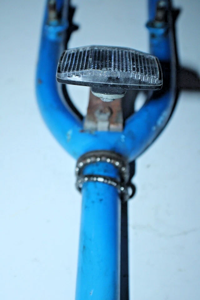 Vintage 4130 Chromoly Rigid MTB Bike Fork 26" 1" Threaded 195mm Blue USA Ship - Image 4 of 4